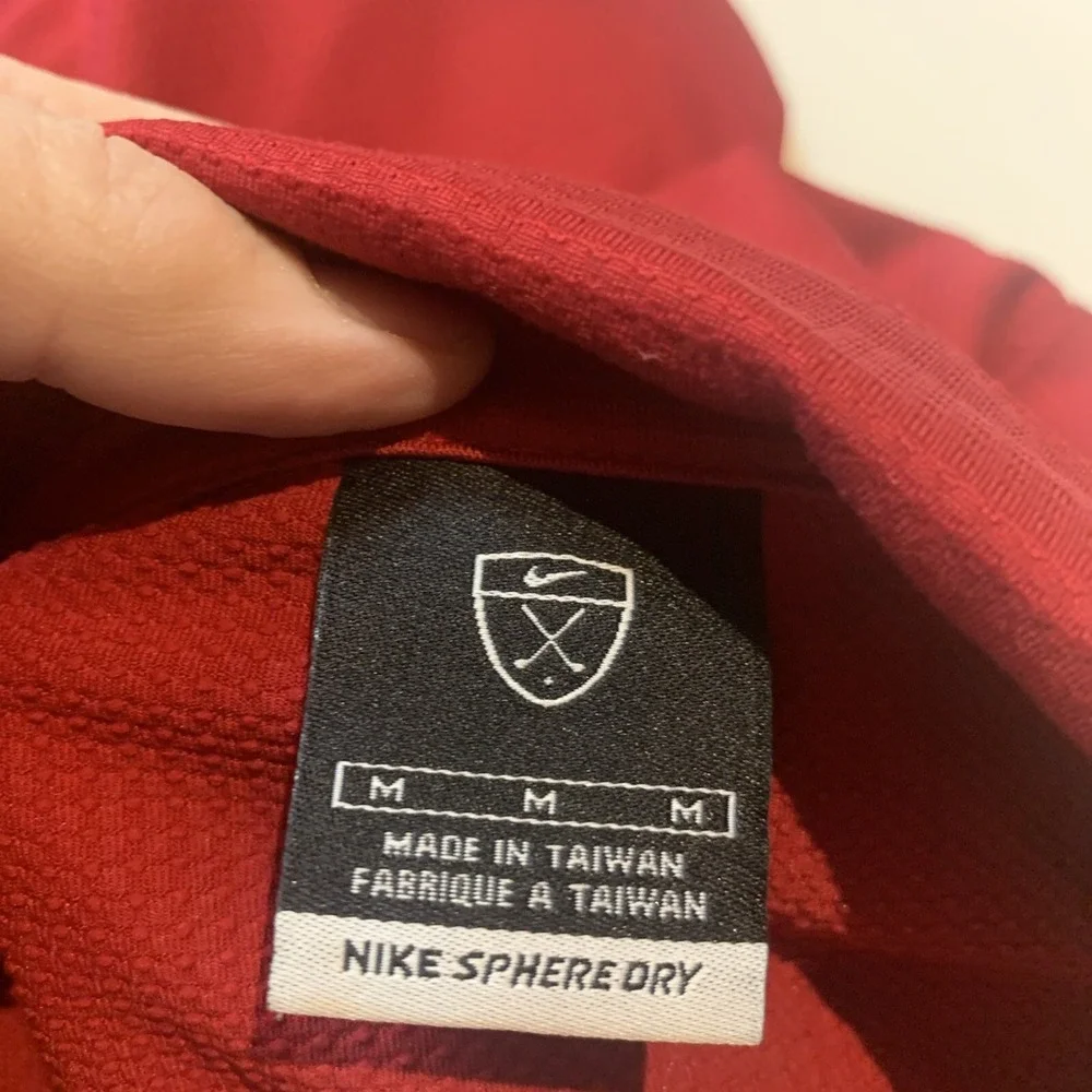 Nike Polo Shirt Mens Medium Nike Team Sphere Dry Golf‎ Short Sleeve